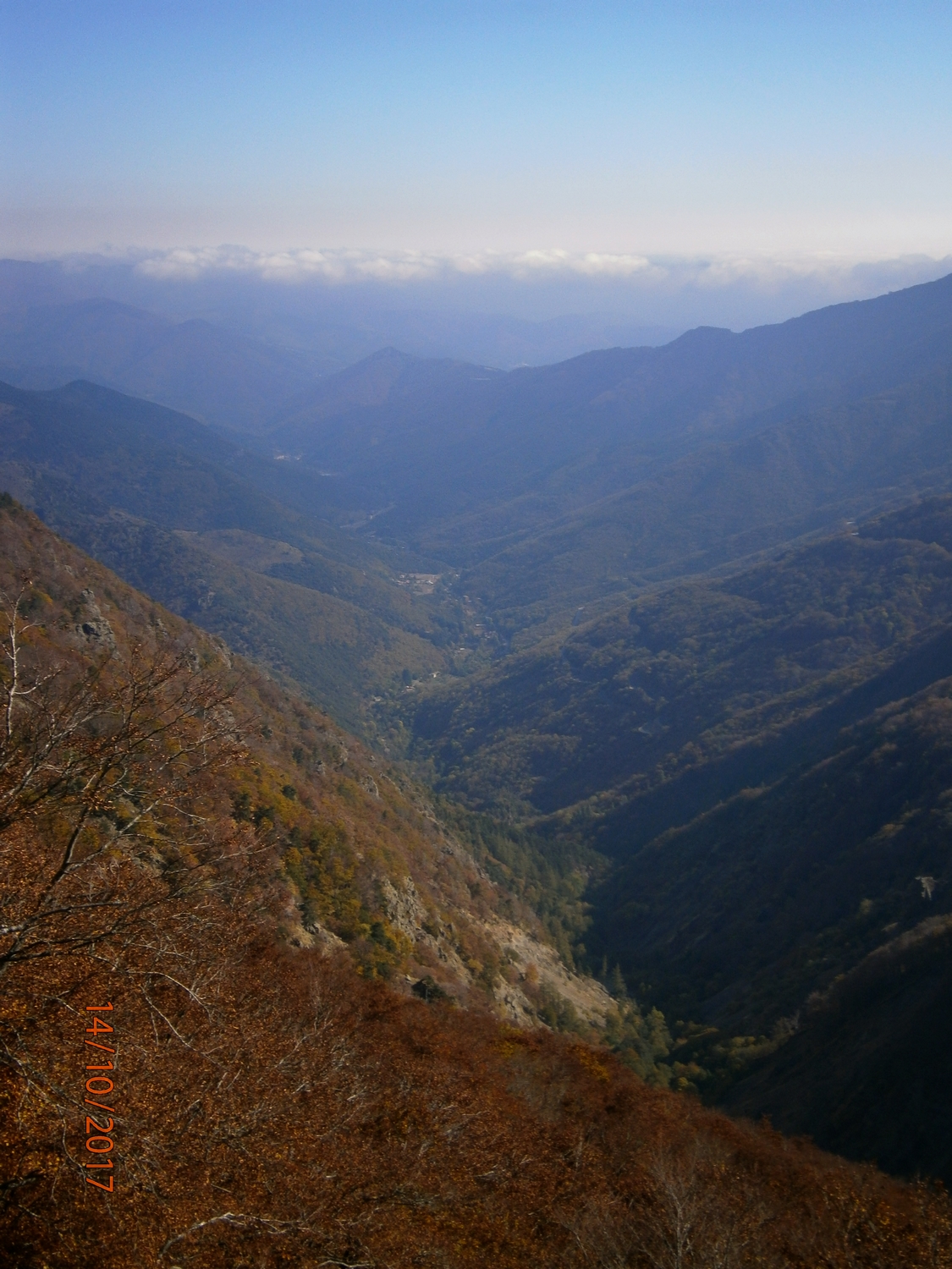 La vallée de l'Hérault vu du balcon