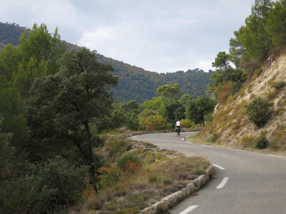 Montée dans le massif du Luberon