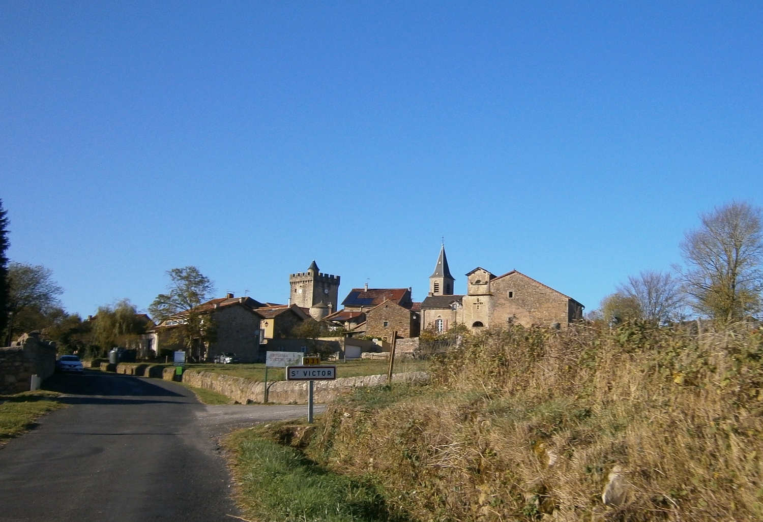 En haut de la côte St Victor.