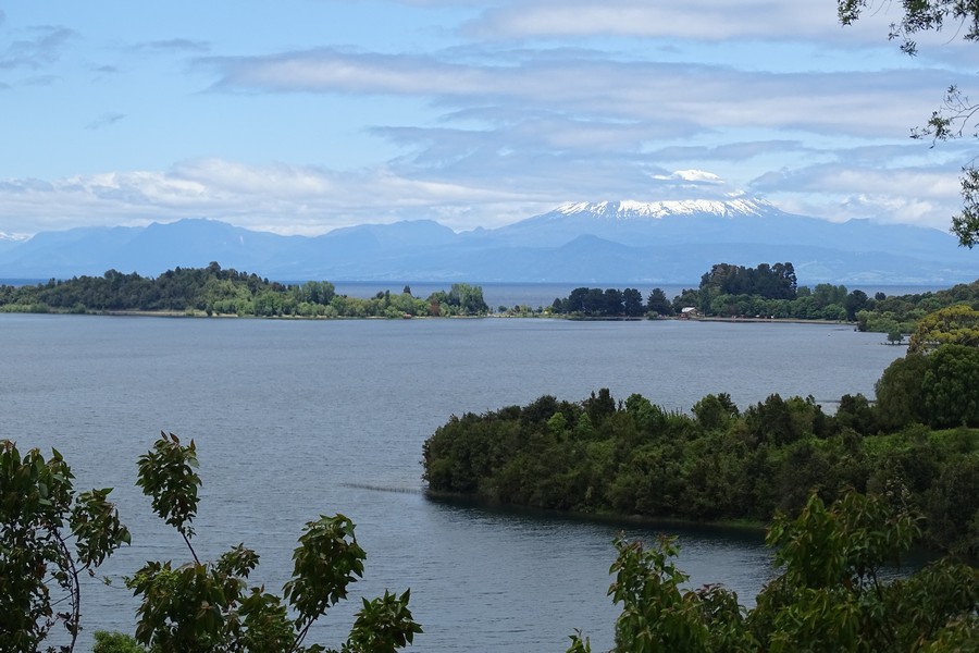 Le lac Calafquén, en arrivant à Panguipulli