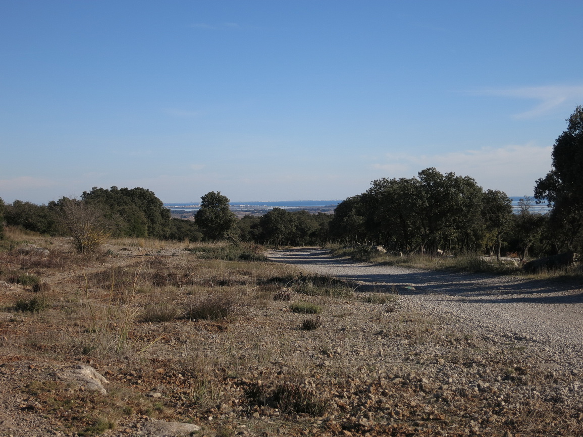Vue sur les étangs à partir de la Gardiole