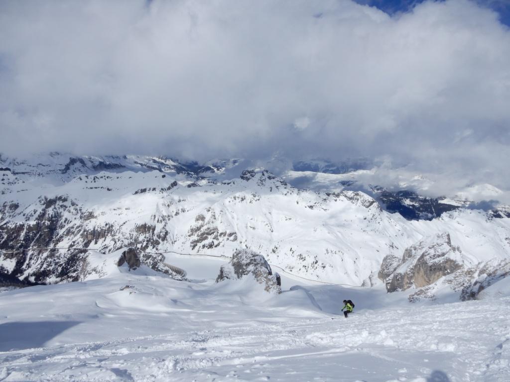 Passo di Fedaïa vu depuis le Sommet de la Marmolada