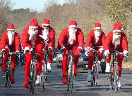 Peloton Pères Noël