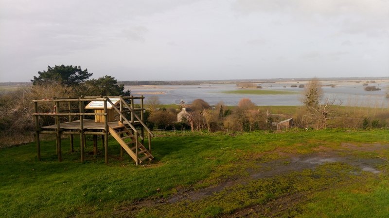 Point de vue sur les marais, depuis la vieille église de GRaignes