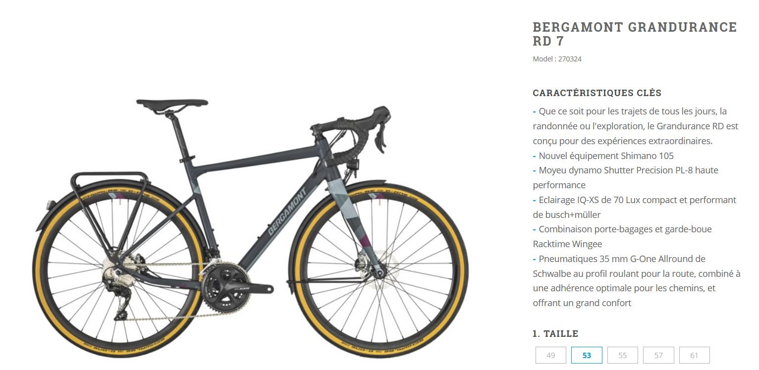 Extrait catalogue Bergamont