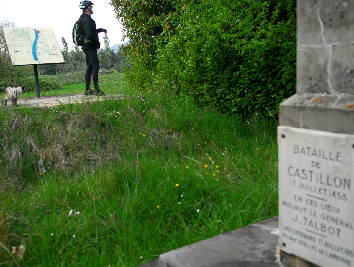 le lieu de la Bataille de Castillon