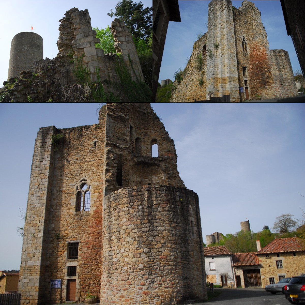 les deux châteaux sont en vis-à-vis