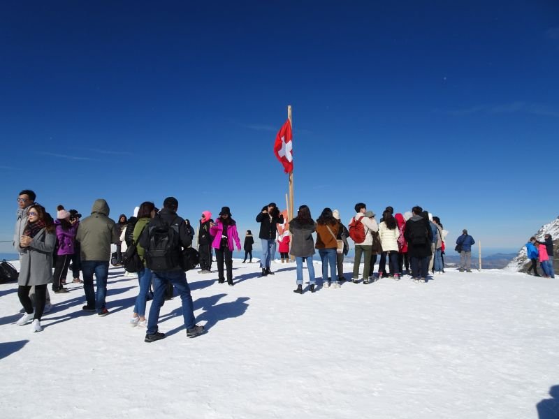 La foule des touristes...