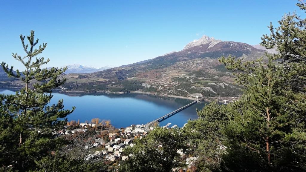 Savines le lac, une demi heure plus tard...Pont de Savines, Aiguilles de Chabrières