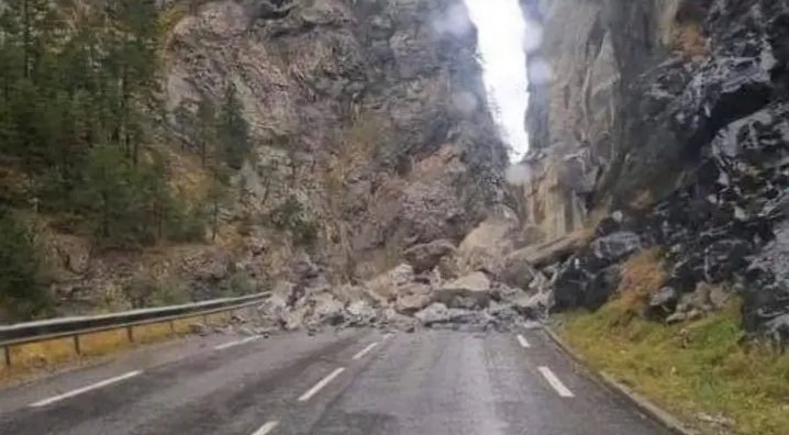 Éboulement gorges du Guil ce 01/11/22