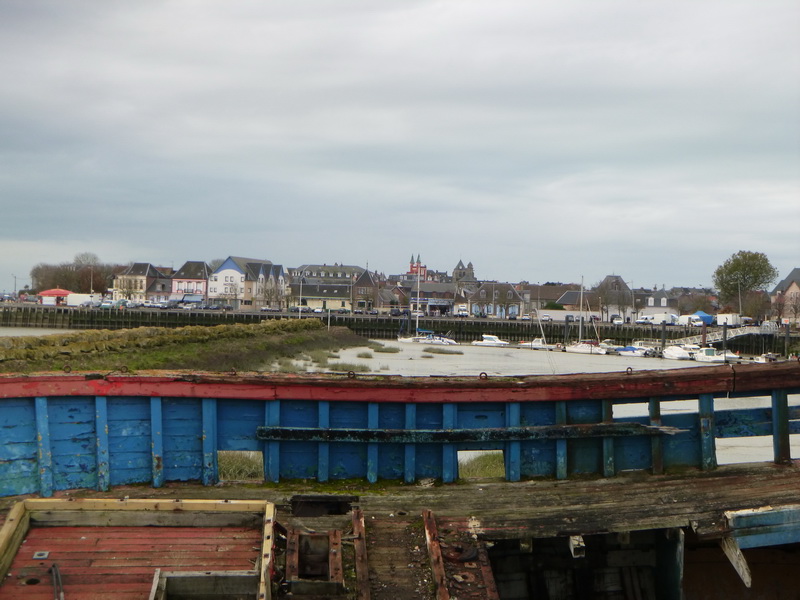 Vue sur le port du Crotoy