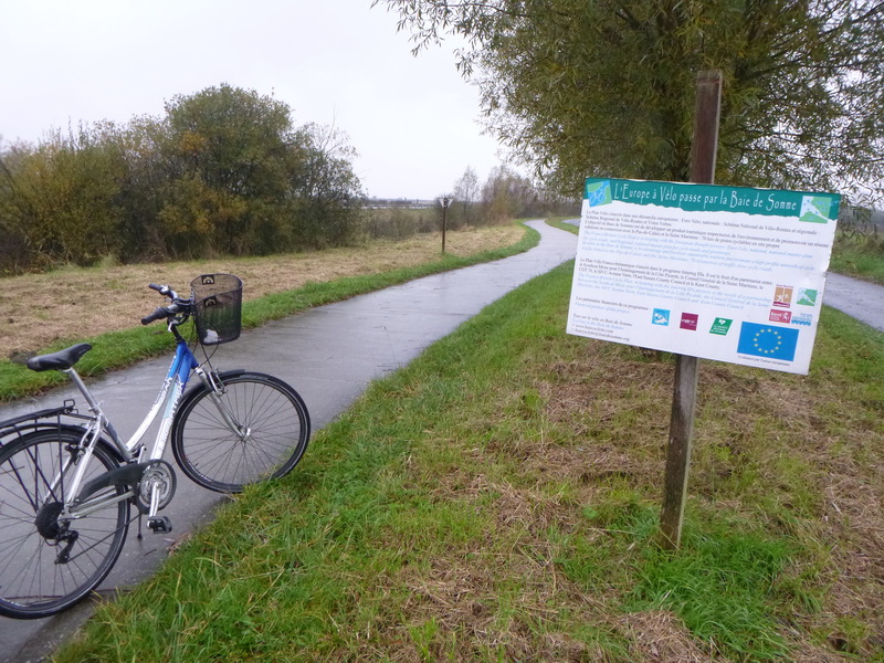 Sur la piste cyclable