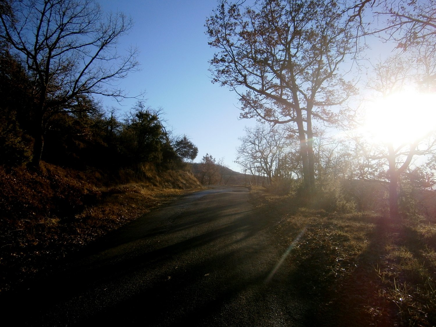 cette toute petite route continue son ascension de la Loubière