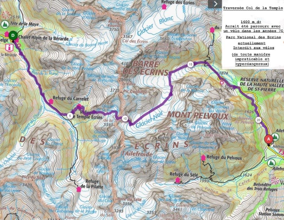 J'ai quand-même des doutes qu'un gaillard l'ait parcouru avec son biclou, avant la création du Parc National !