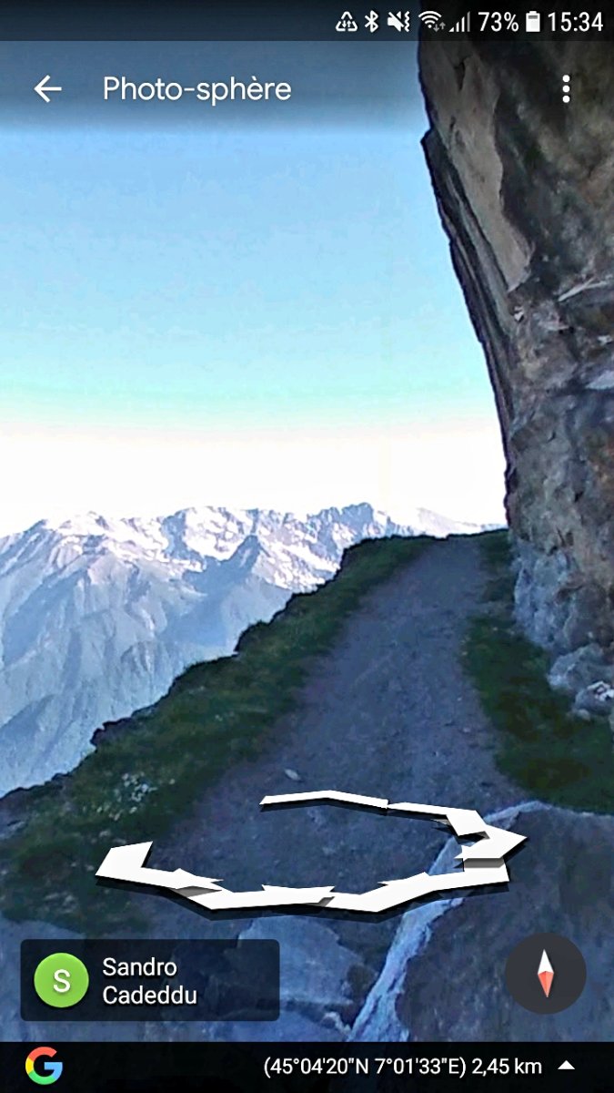 Capture d'écran Google earth.