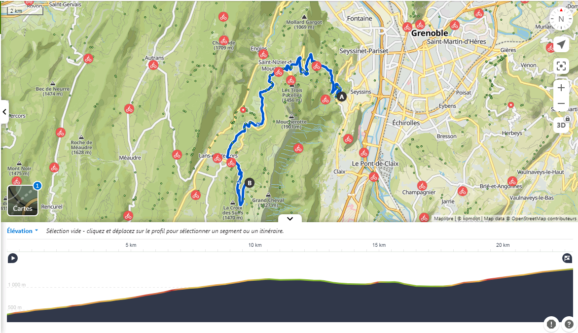 le profil, 1200 md+, 23 km