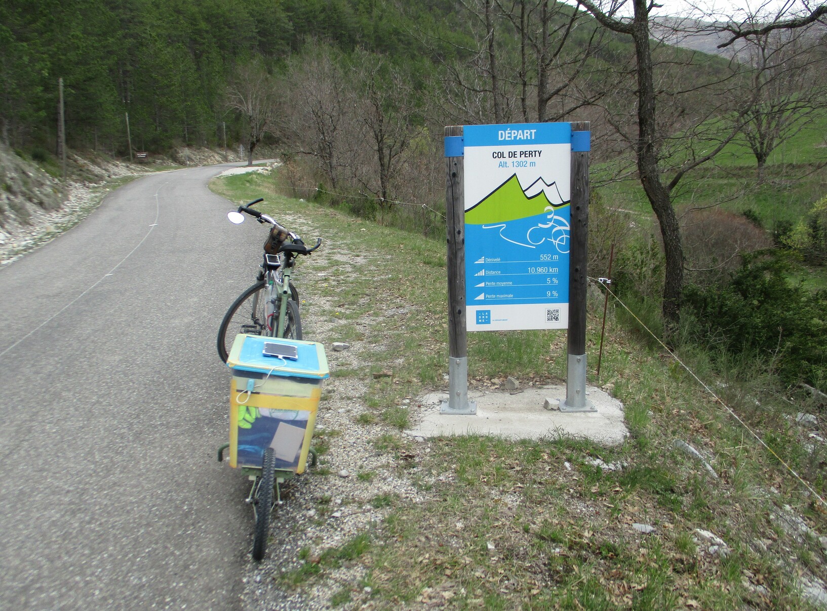 Début du col de Perty. 1302 m
