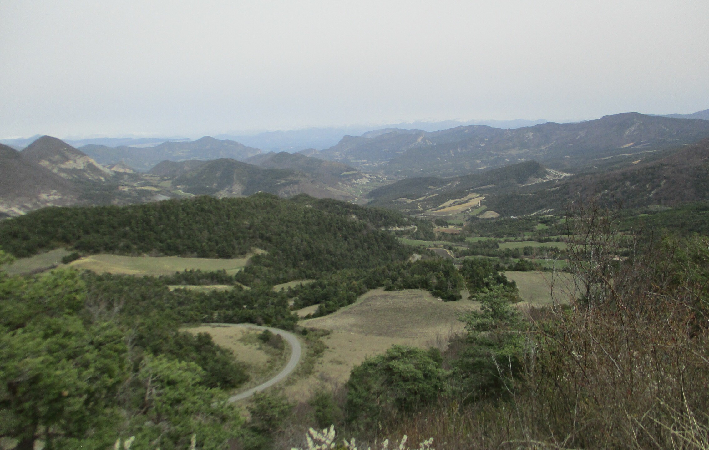 Vue du col de Perty vers l'est.