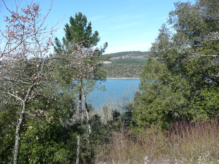 descente sur le lac de Saint Cassien