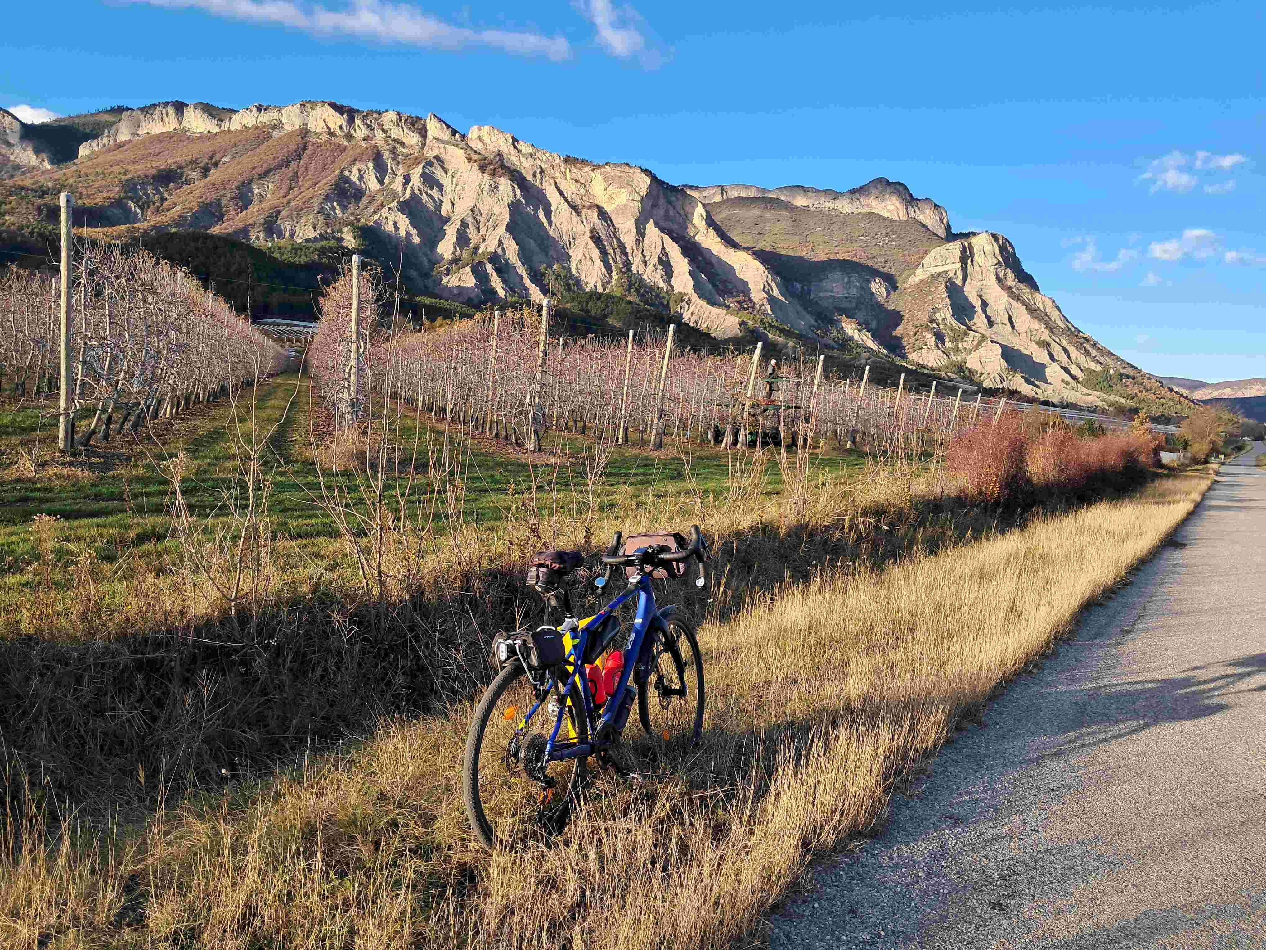 Vergers sous le Pic de Crigne, retour vers Monêtier Allemont