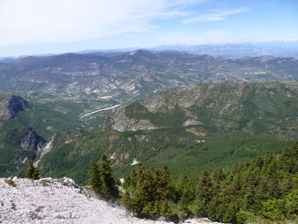 la vue du sommet ...