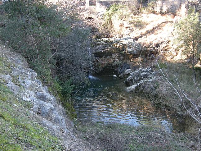 petite cascade au sommet (St Félix de Pallières)