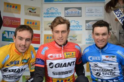 les vainqueurs<br />Tobias Ludvigsson,John degenkolb,Clément Koretzky (pour les maillots).