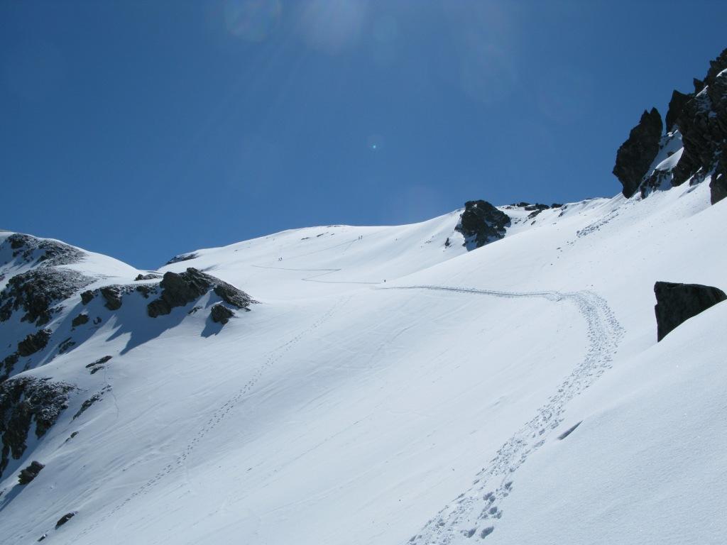 en route vers la Pointe des Sagnes Longues....