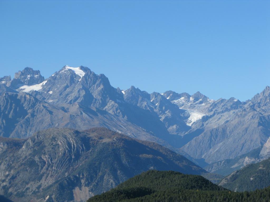 Mont-Pelvoux et Glacier Blanc