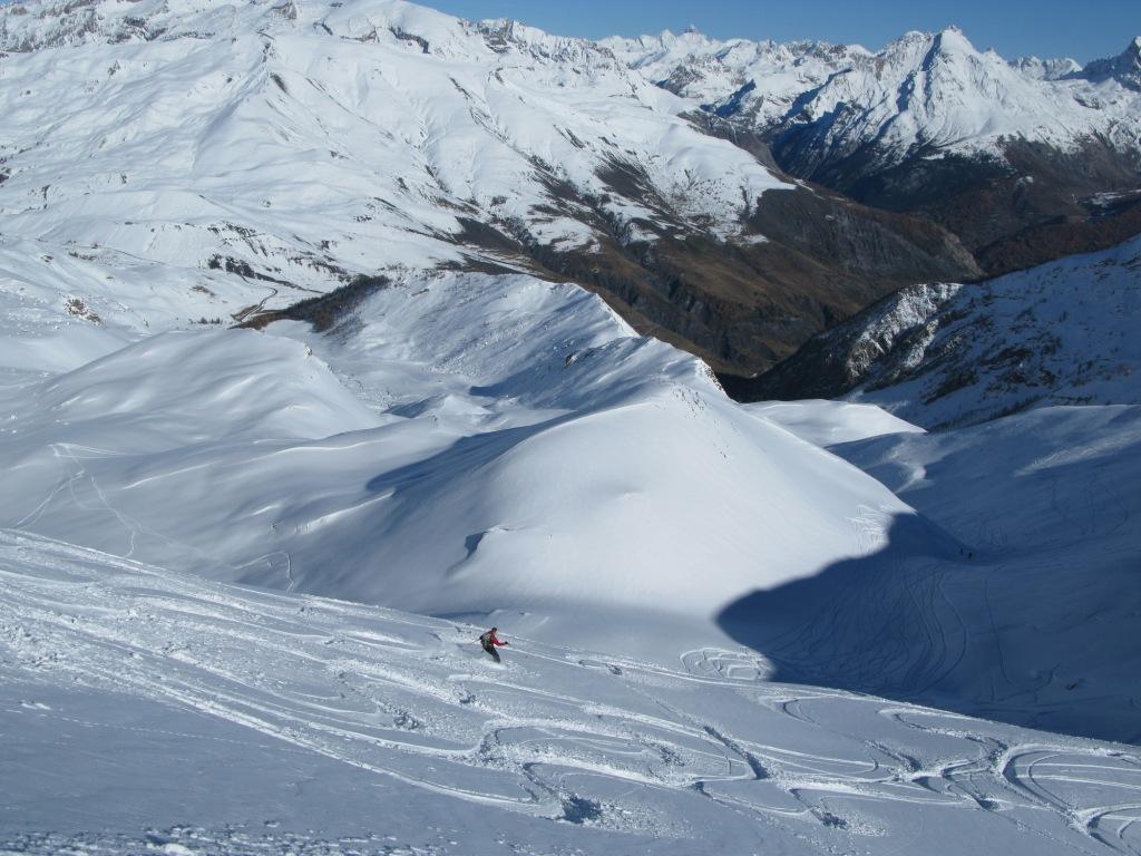 en bas à gauche : route du Col de Vars