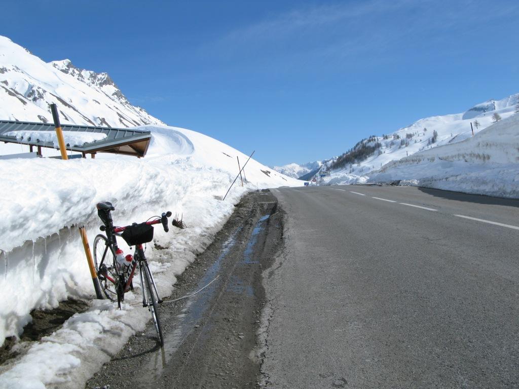 arrivée au col