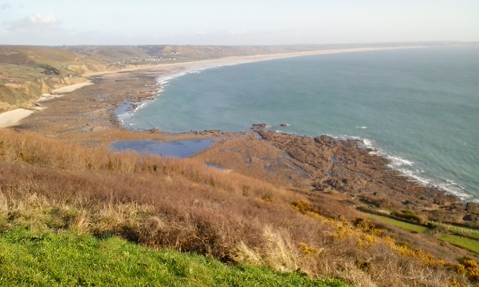 La longue plage de Vauville