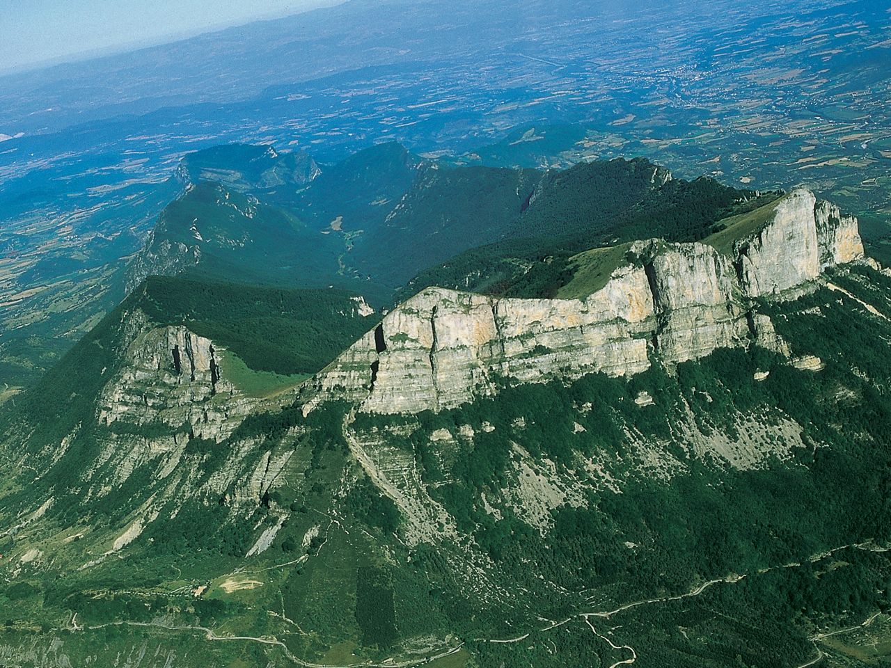 Vue de la forêt de Saoû (Drôme), photo de VPP 1992