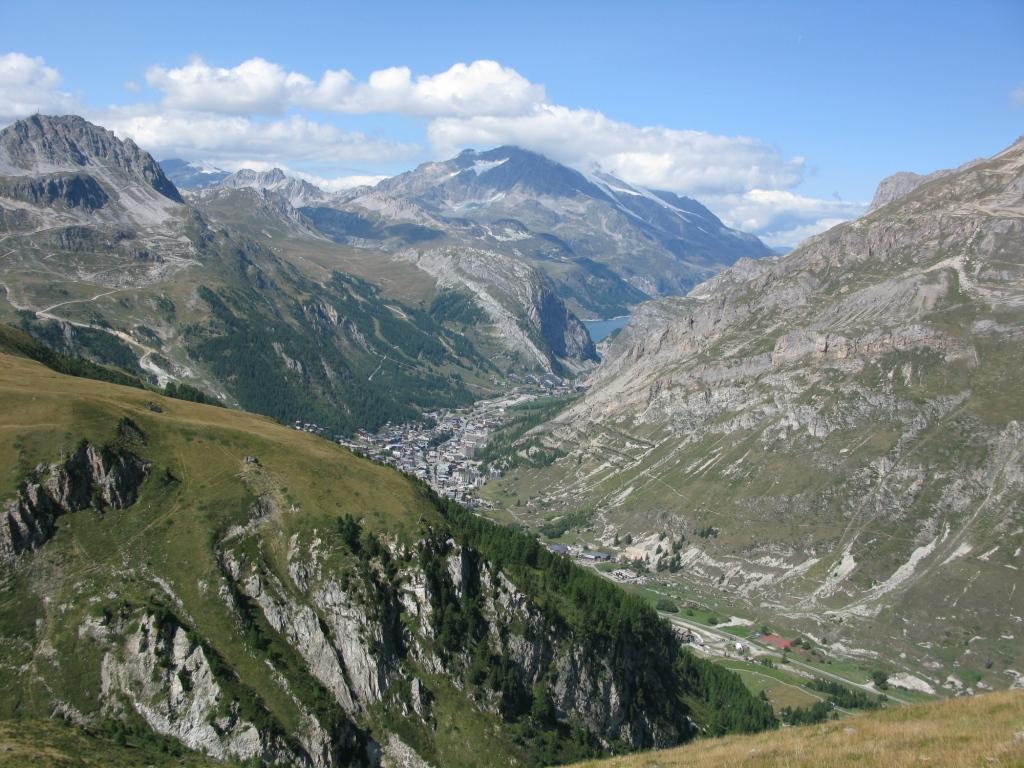 en bas, déjà, Val d'Isère...