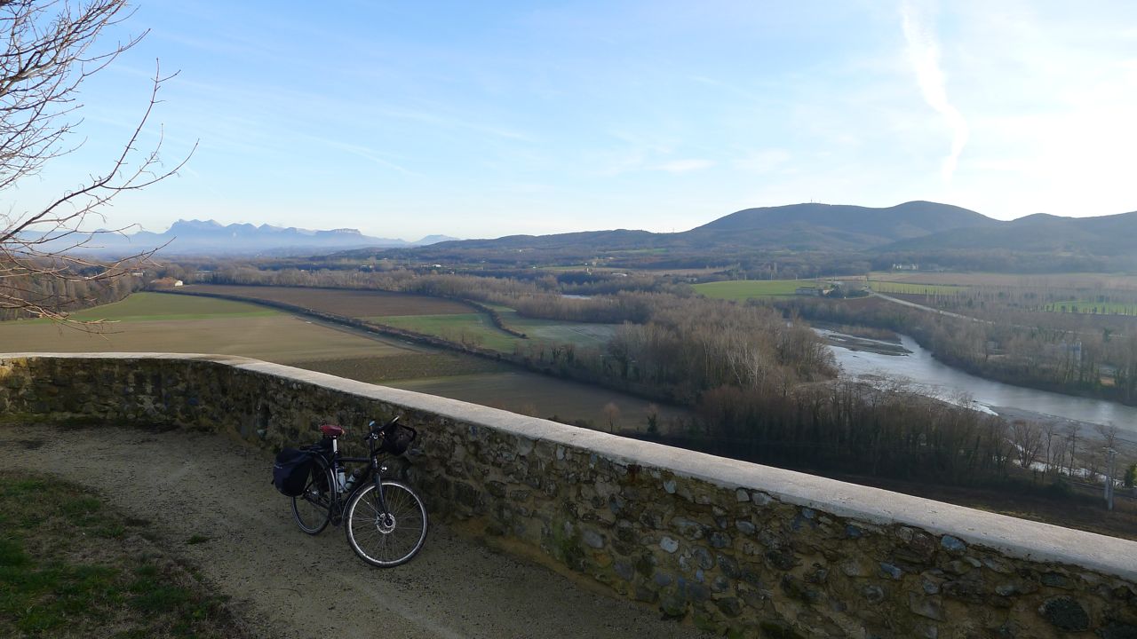 Point de vue depuis le haut Livron-sur-Drôme