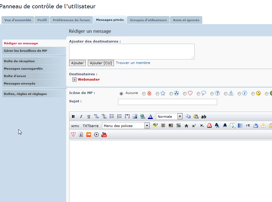 Forum - Panneau de contrôle de l’utilisateur - Rédiger un msg - 2.png