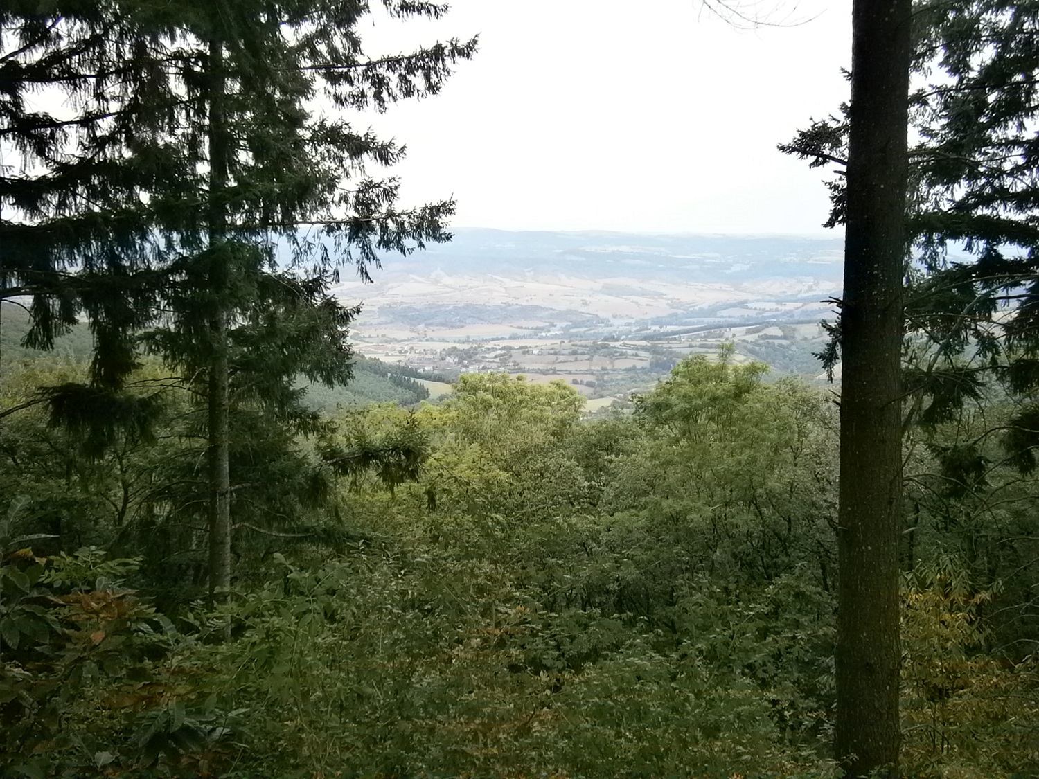 Camares vu du Pas du Loup et au fond Gissac