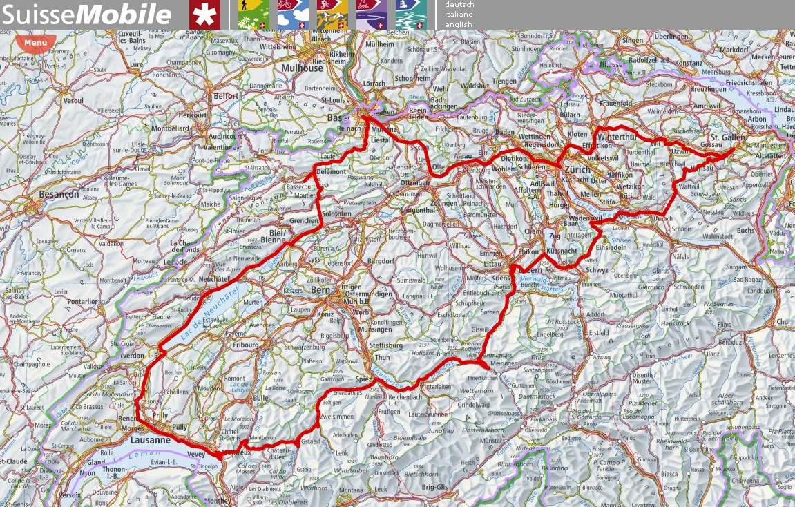 Presque un tour de Suisse