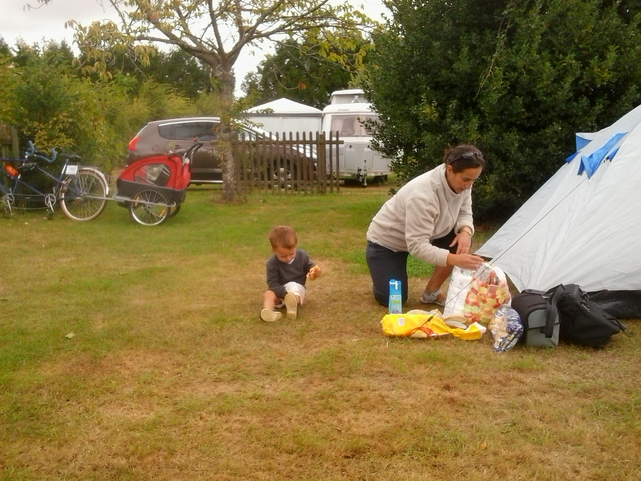 Installation au camping