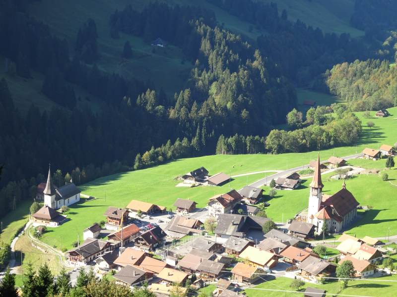 Jaun, vu d'en haut...