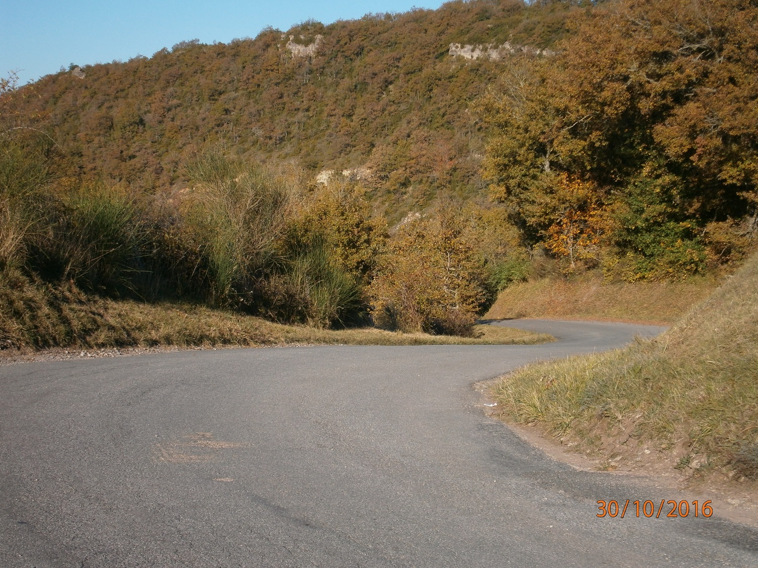 Une petite route nerveuse à souhait