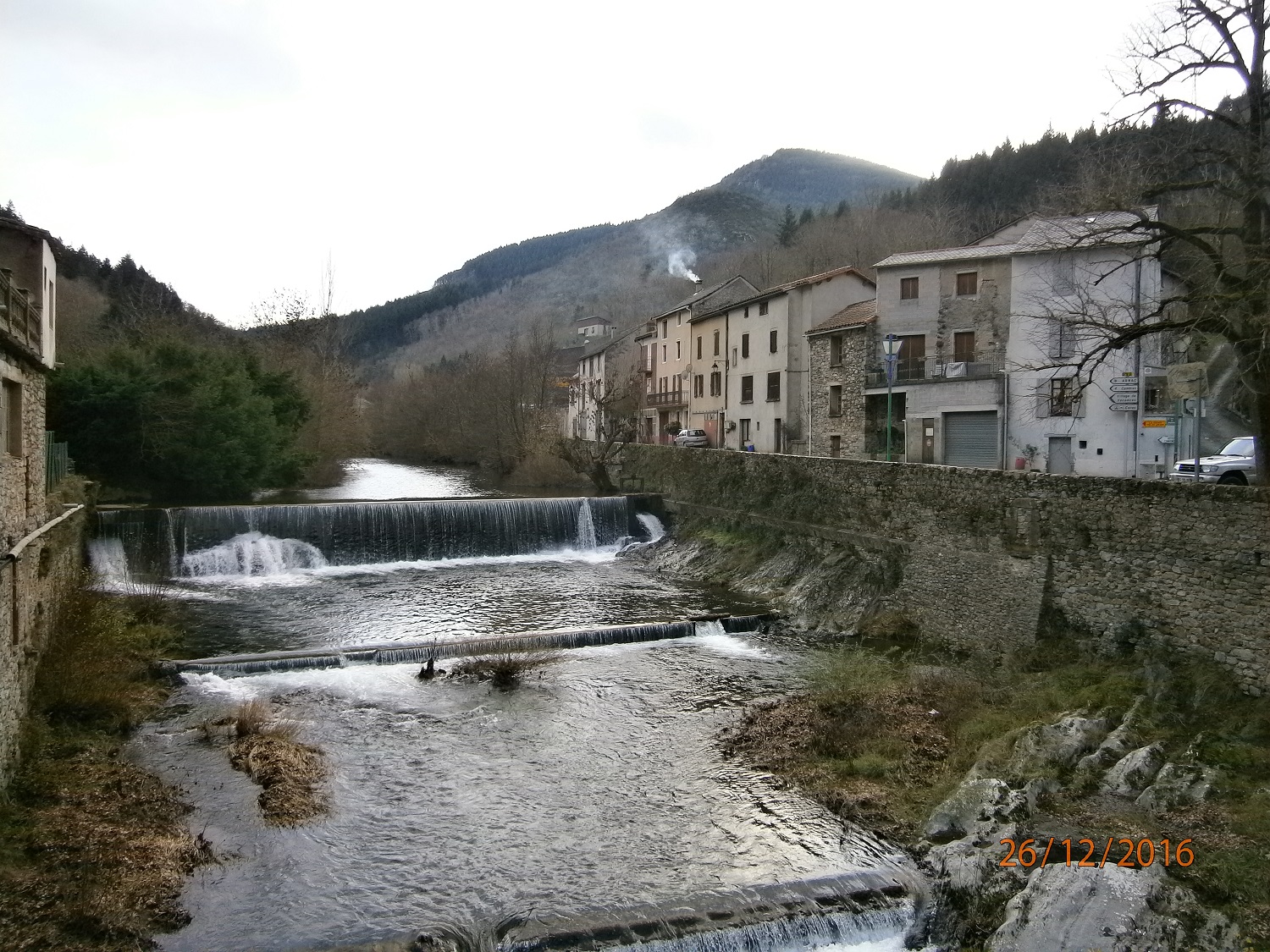 Le Dourdou à Brusque où il finit son parcours en gorges et torrent
