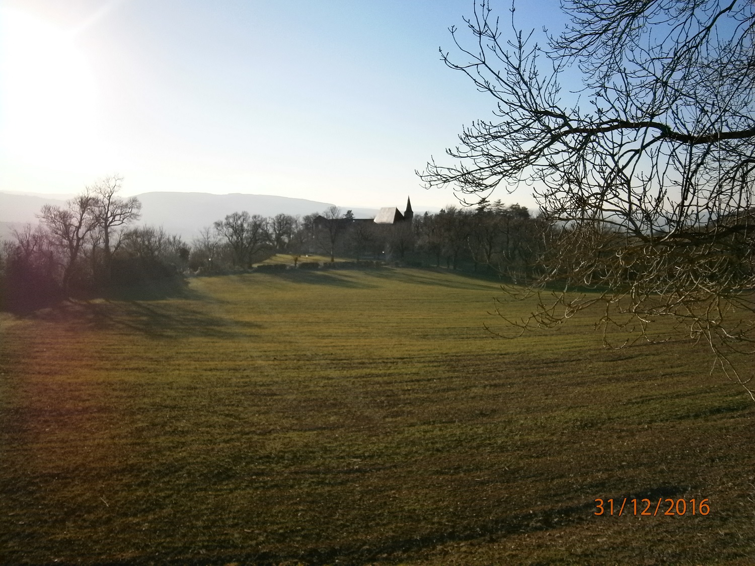 Le château de Gissac par une après midi de décembre