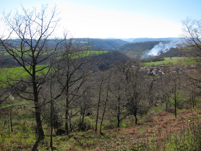 Romiguières et l'avant causse à la frontière de l'Hérault et de l'Aveyron