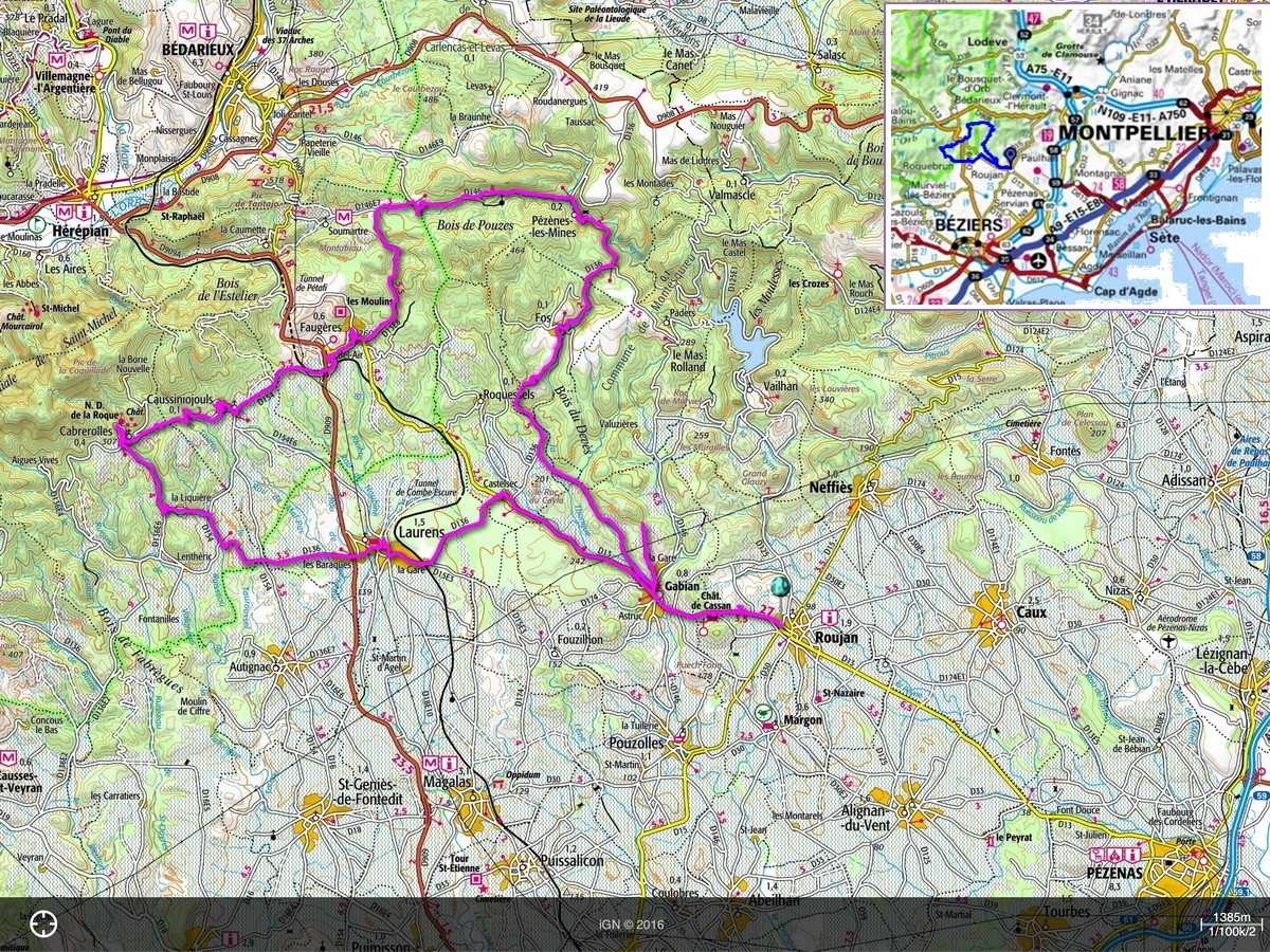 Randonnée dans l'arrière-pays bittérois