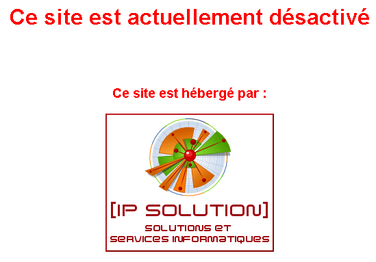 Site désactivé