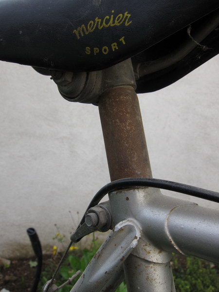 Tige de selle rouillée