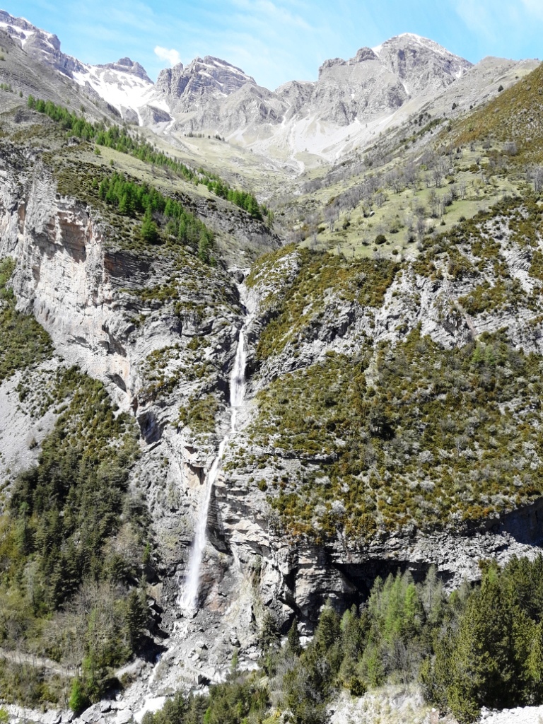 en montant La Cayolle