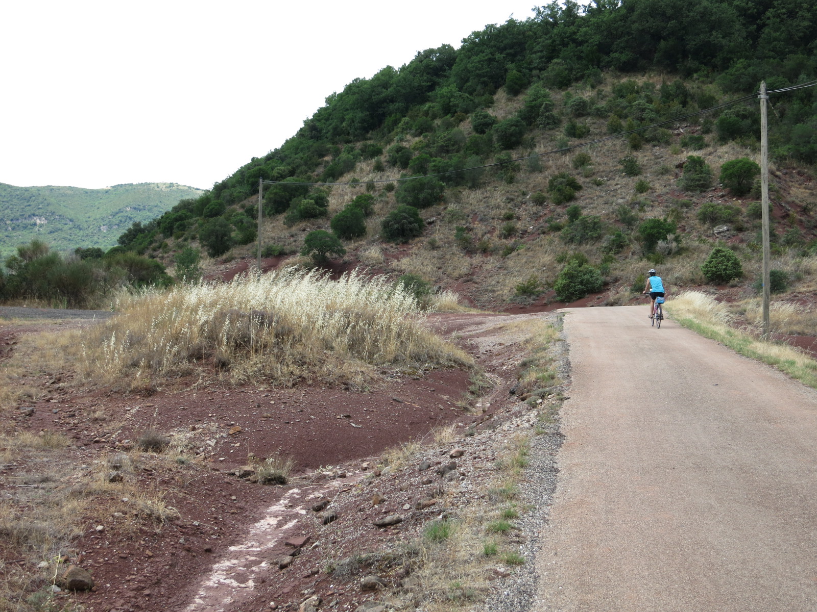 On roule dans le paysage de ruffes
