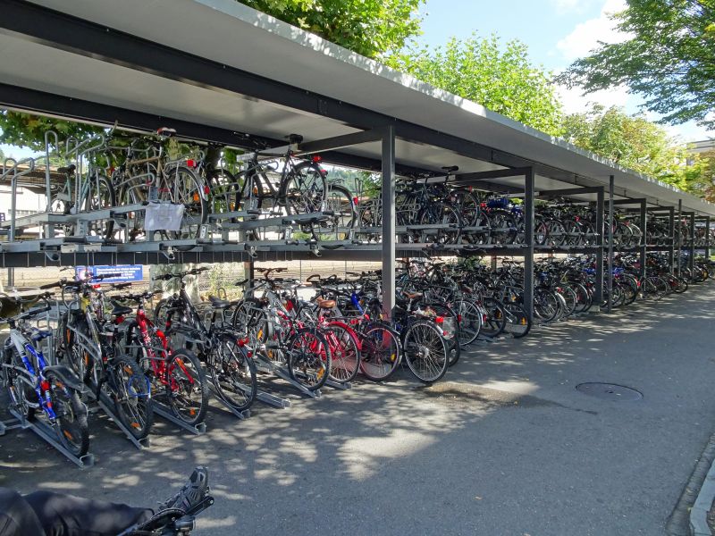 Burgdorf : une partie du parc à vélos de la gare